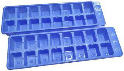 Guru Kripa Blue, Blue Plastic Ice Cube Tray(Pack of2)