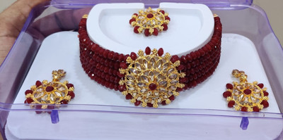 Lily Look Alloy Gold-plated Gold Jewellery Set(Pack of 1)