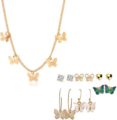 Vembley Alloy Gold-plated Gold Jewellery Set(Pack of 1)