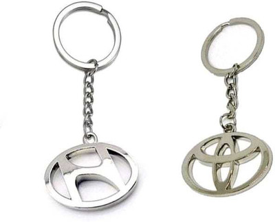 JAINSON MARTIN Combo Of Toyota & Hyundai Metal Keychain Best Quality Keychain Key Chain
