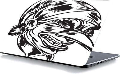 qth SKULL LAP-6981 VINYL Reusable Laptop Skin Compatible for 15.6 inch(Theme: Patterns)