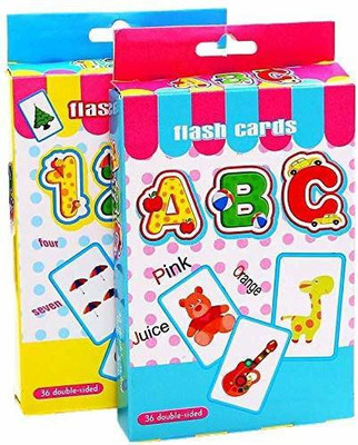BabyGo Teach Abc and Numbers Counting Educational Flash Cards (Multicolour)(Multicolor)
