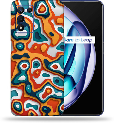 OggyBaba Realme 9 SE 5G Mobile Skin(Pour Art Multicolor Skin With Ultra Matte Finish)
