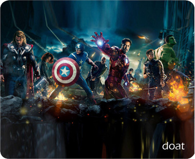 Doat Avengers Mouse Pad for Laptop, Notebook, Gaming Computer Non-Slip Rubber Base Non Slip Base Mousepad(Multicolor)