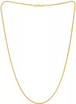 RV Enterprise High Quality Gold Plated Thin Jalebi Design Golden Necklace Chain Gold-plated Plated Alloy Chain