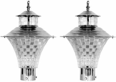 BLACK RAY GL02 Gate Light Outdoor Lamp(Silver)