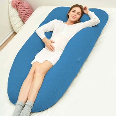 Cashmera Upgrade Model Pregnancy Pillow Microfibre Solid Pregnancy Pillow Pack of 1(Royal Blue)