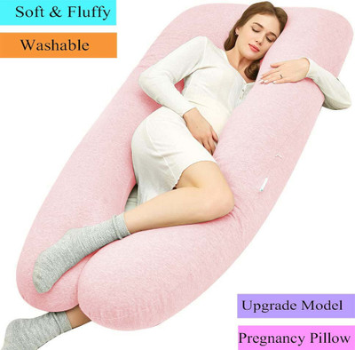 EVOL Microfibre Solid Pregnancy Pillow Pack of 1(Pink)