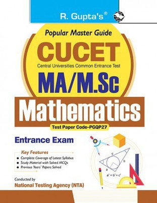 CUCET : MA/M.Sc/M.Sc B.Ed Mathematics Entrance Exam Guide - English (English, Paperback, RPH Editorial Board)(Paperback, RPH Editorial Board)