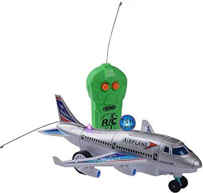 mayank & company Airplane Toy Radio Control Running Plane / Moving Aeroplane with Light(Multicolor)