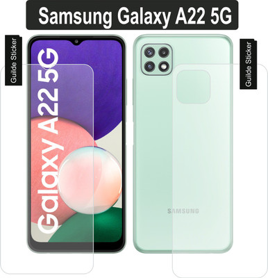 REJITEENO Front and Back Tempered Glass for Samsung Galaxy A22 5G(Pack of 2)
