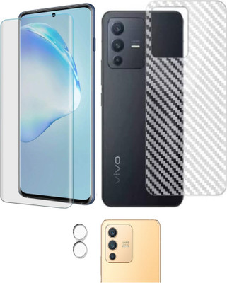 Bai and kaka Front and Back Tempered Glass for Vivo V23 Pro 5G(Pack of 3)