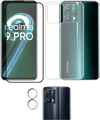 COVER CAPITAL Front and Back Tempered Glass for Realme 9 Pro 5G(Pack of 3)