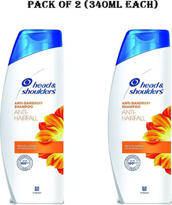 HEAD & SHOULDERS Anti Hairfall (Anti-Dandruff Shampoo) - 340ml each (Pack of 2) - AF-03(680 ml)
