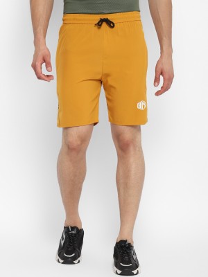 HPS Sports Solid Men Yellow Sports Shorts