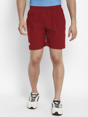 HPS Sports Polka Print Men Red Sports Shorts