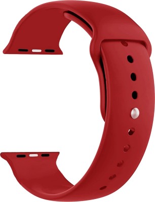 ACM Sliding Watch Strap Silicone Belt for Crossbeats Ignite S4 Max Smartwatch Red Smart Watch Strap(Red)