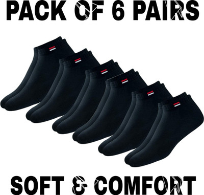 WELLRIGHT Men & Women Solid Ankle Length(Pack of 6)
