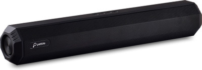 Pebble Edge Plus 10 W Bluetooth Soundbar(Black, Stereo Channel)