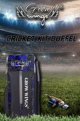 Grow wings Cricket Kit Bag Daffle Bag Dust Proof Cricket Kit Bag(Grey, Kit Bag)