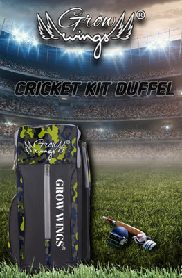 Grow wings Cricket Kit Bag Daffle Bag Dust Proof Cricket Kit Bag(Grey, Kit Bag)