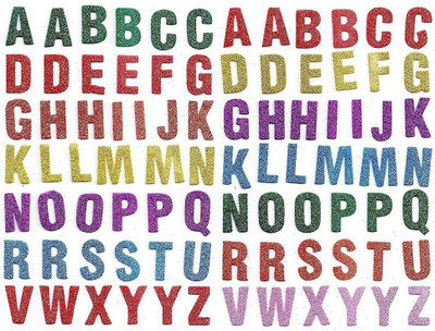 Eclet 7.62 cm Mixed Shaped Glitter Eva Foam Self Adhesive Stickers for Art & Craft Removable Sticker(Pack of 60)