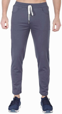 kdsn Solid Men Grey Track Pants