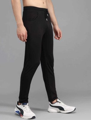 ynam Relaxed Men Black Trousers