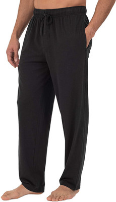 MNOP Self Design Men Black Track Pants