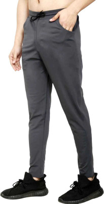 RKM STORE Solid Men Grey Track Pants