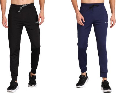 KIZAAR Solid Men Black, Blue Track Pants