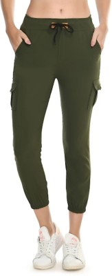 MODERNSSHOP Regular Fit Women Dark Green Trousers
