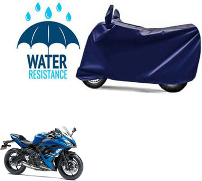 RONISH Waterproof Two Wheeler Cover for Kawasaki(Ninja 650 BS6, Blue)