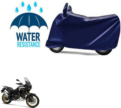 Mdstar Waterproof Two Wheeler Cover for Honda(CRF1000L Africa Twin BS6, Blue)