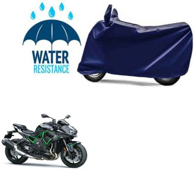 RONISH Waterproof Two Wheeler Cover for Kawasaki(Ninja H2 BS6, Blue)