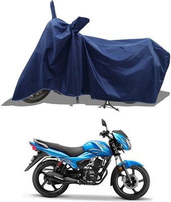 KEDIT Two Wheeler Cover for TVS(Victor GLX, Blue)