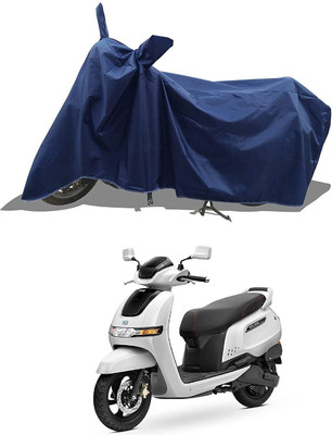KEDIT Two Wheeler Cover for TVS(iQube Electric, Blue)