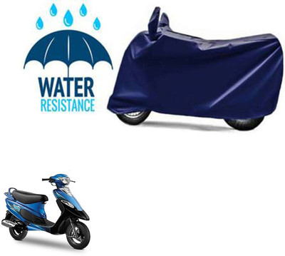 RONISH Waterproof Two Wheeler Cover for TVS(Pep Plus BS6, Blue)