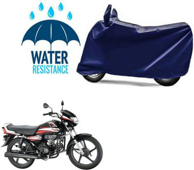 RONISH Waterproof Two Wheeler Cover for Hero(HF Deluxe BS6, Blue)