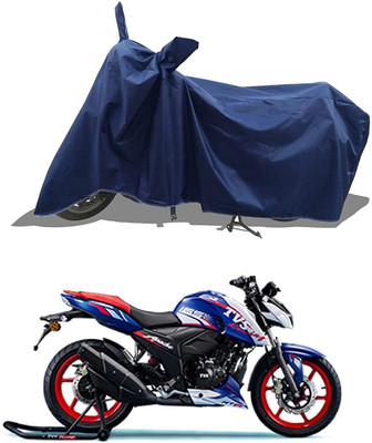 AASHTIK MART Two Wheeler Cover for TVS(Apache RTR 165 RP, Blue)