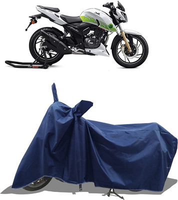 KEDIT Two Wheeler Cover for TVS(Apache RTR 200 Fi E100, Blue)