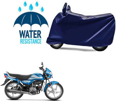 RONISH Waterproof Two Wheeler Cover for Hero(HF Deluxe BS6, Blue)