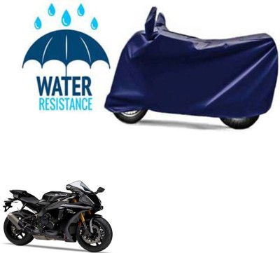 RONISH Waterproof Two Wheeler Cover for Yamaha(YZF R1 M BS6, Blue)