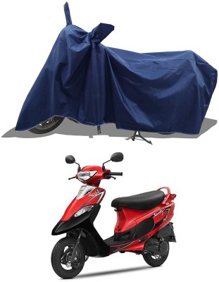 KEDIT Two Wheeler Cover for TVS(Scooty Pep Plus, Blue)