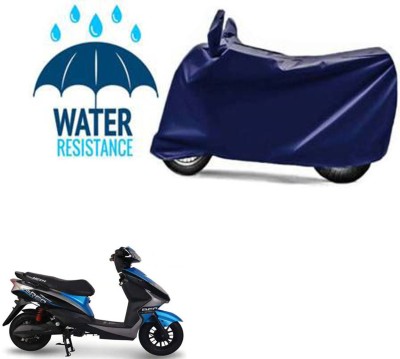 RONISH Waterproof Two Wheeler Cover for Ampere(REO BS6, Blue)