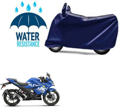 Mdstar Waterproof Two Wheeler Cover for Suzuki(Gixxer Special Edition BS6, Blue)