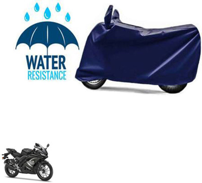 RONISH Waterproof Two Wheeler Cover for Yamaha(YZF R15 BS6, Blue)