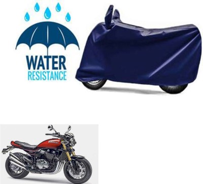 RONISH Waterproof Two Wheeler Cover for Kawasaki(Z900 RS Cafe Racer BS6, Blue)