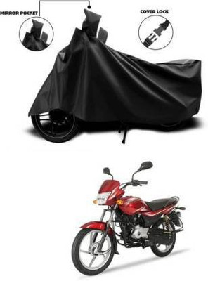 Mdstar Waterproof Two Wheeler Cover for Bajaj(Platina, Black)