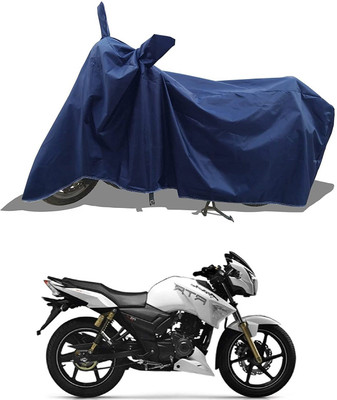 AASHTIK MART Two Wheeler Cover for TVS(Apache, Blue)